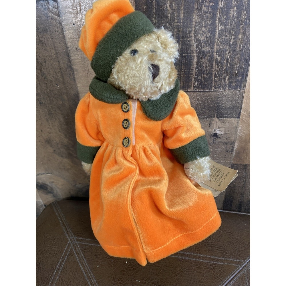 Halloween Teddy Bear With A Hat by Artisan Flair Miss Ellie'S Collection Vtg